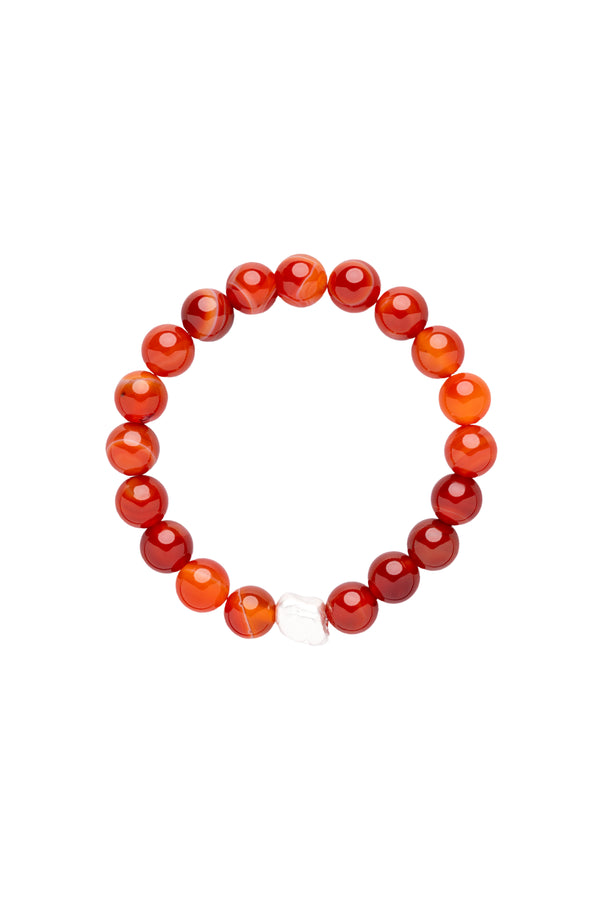 Red Agate Bracelet – “Guardian Flame”